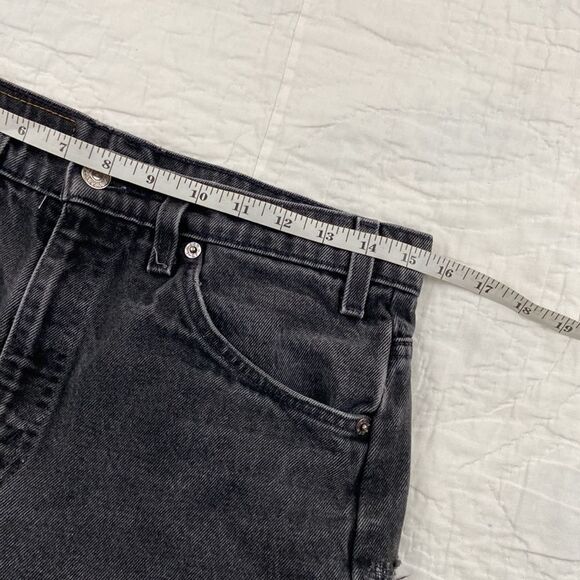 Vintage 505 Black Distressed Orange Tab Levi’s - Picture 8 of 9